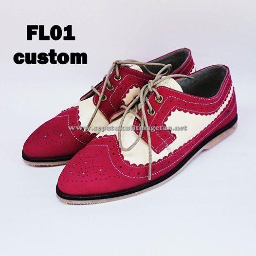 Sepatu Kulit Casual Wanita FL01 Custom