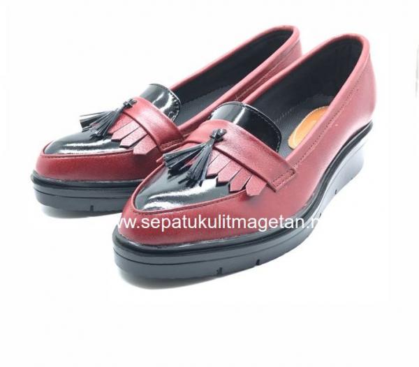 Sepatu Kulit Casual Eksklusif Wanita FLC05