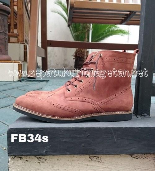 Sepatu Kulit Boots Eksklusif FB34S