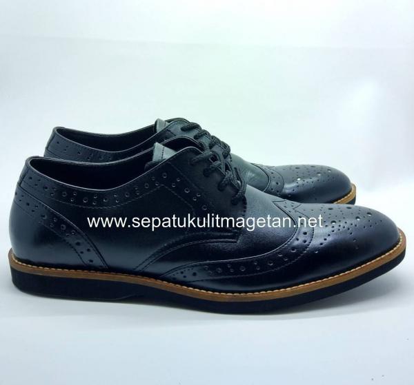 Sepatu Kulit Boots Eksklusif FK07 Black