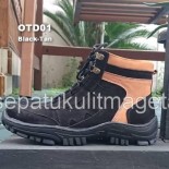 Sepatu Kulit Boots Eksklusif OTD01 Black