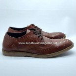 Sepatu Kulit Boots Eksklusif FK07 Brown