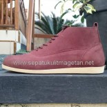 Sepatu Kulit Boots Eksklusif FB349 Brown