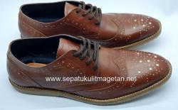 Sepatu Kulit Boots Eksklusif FK07 Brown