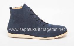 Sepatu Kulit Boots Eksklusif FB20 Navy