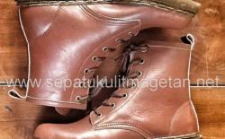 Sepatu Kulit Boots Eksklusif BL17 Tan