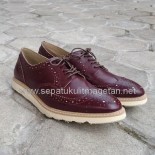 Sepatu Kulit Boots Eksklusif FK07 Maroon