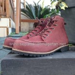 Sepatu Kulit Boots Eksklusif FB23 Brown