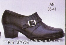 Sepatu Kulit Pantofel Wanita AB AN