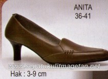 Sepatu Kulit Pantofel Wanita AB Anita